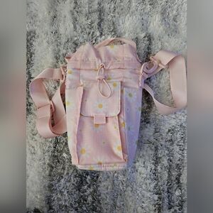 Pink Floral Women's Tumbler Bag